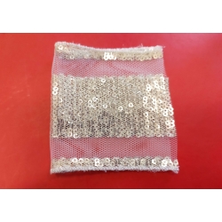 Taśma cekinowa biała